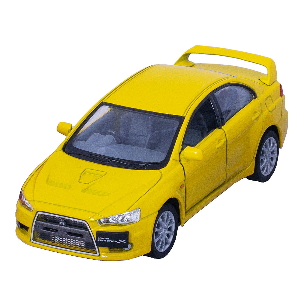 Машина метал. Mitsubishi Lancer Evolution X мет., инерц. модель машины 1:36