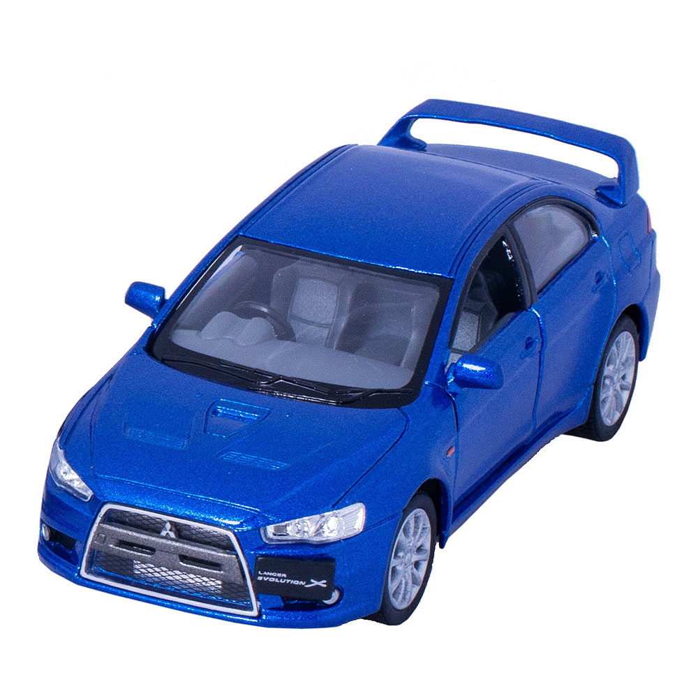 Машина метал. Mitsubishi Lancer Evolution X мет., инерц. модель машины 1:36