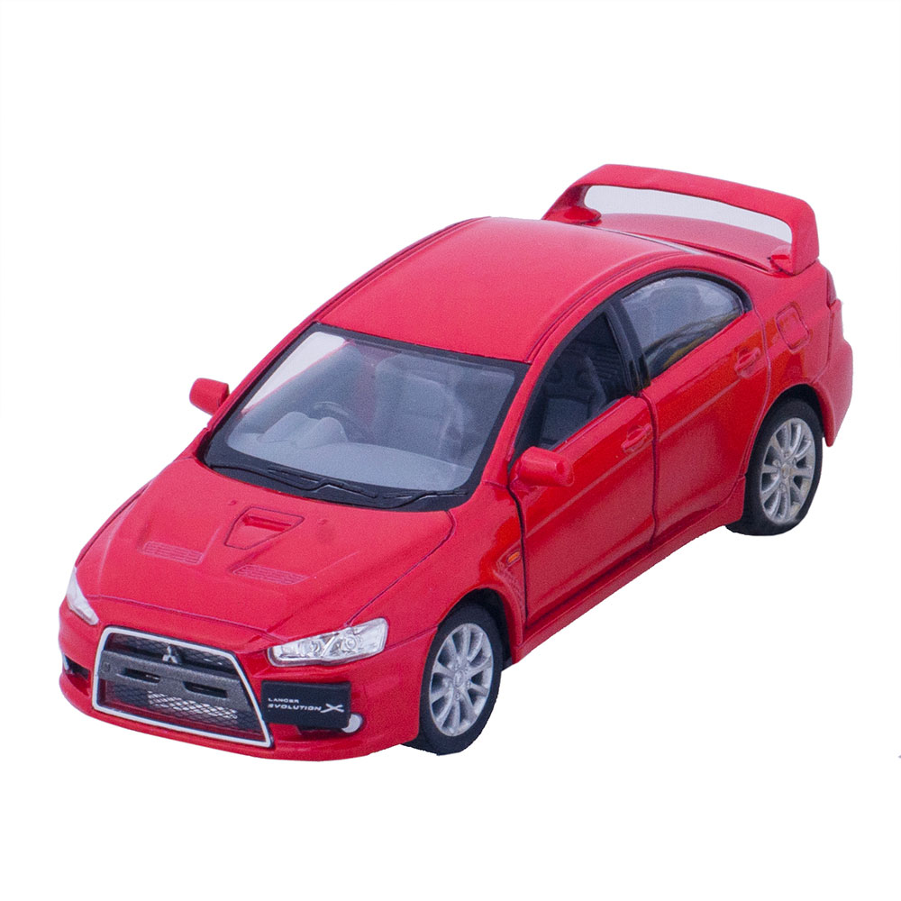 Машина метал. Mitsubishi Lancer Evolution X мет., инерц. модель машины 1:36