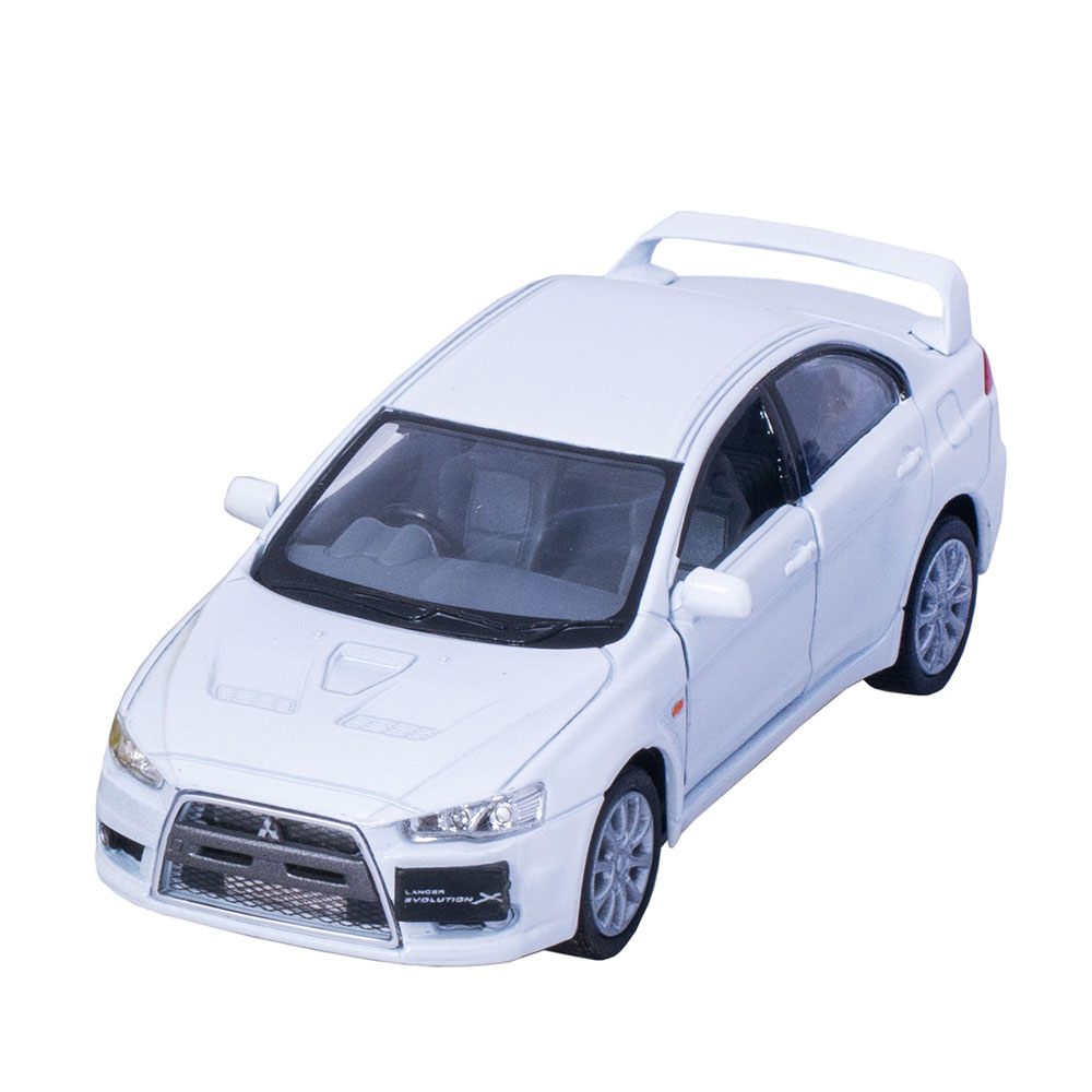 Машина метал. Mitsubishi Lancer Evolution X мет., инерц. модель машины 1:36