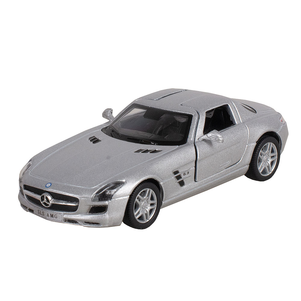Машина метал. Mercedes-Benz SLS AMG мет., инерц. модель машины 1:36