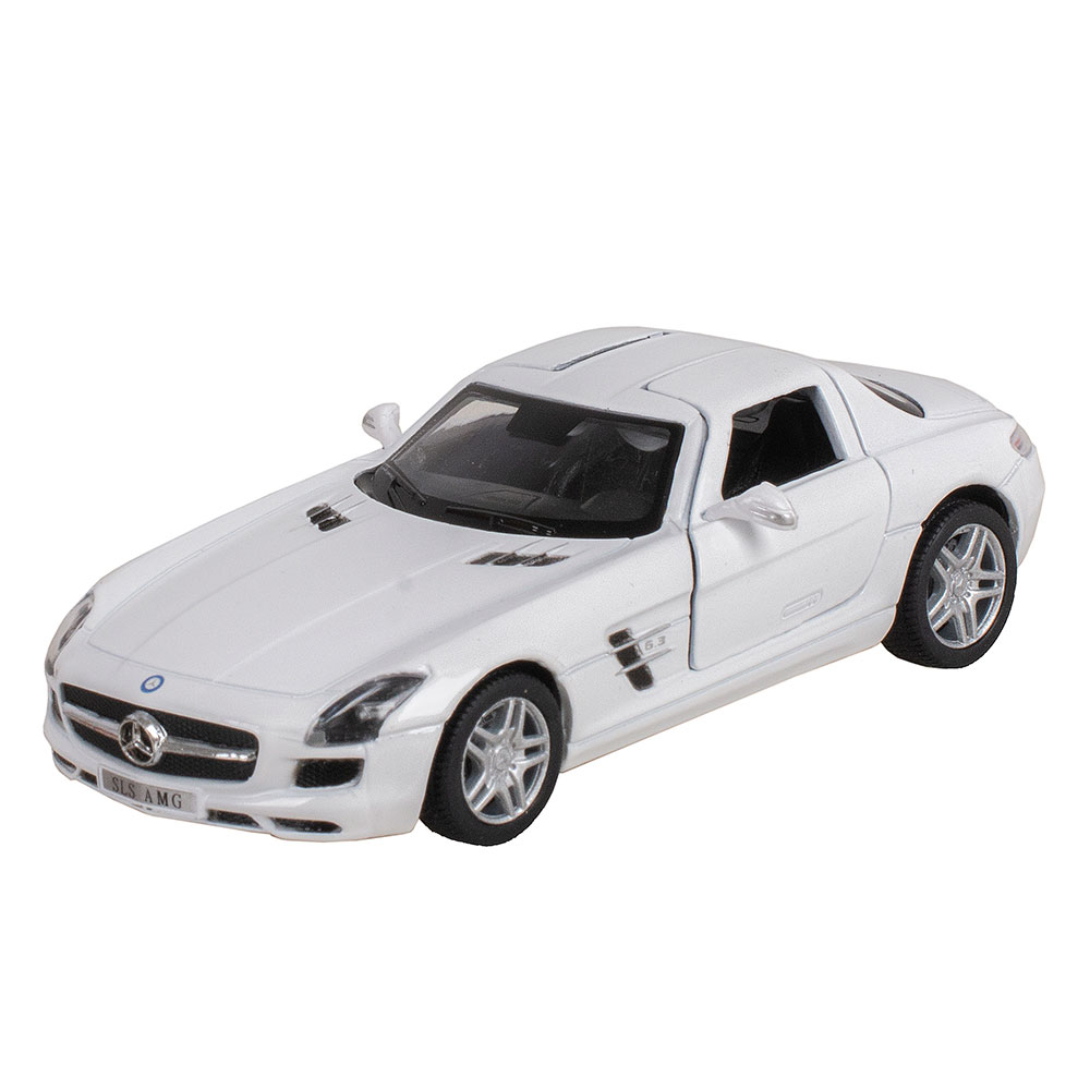 Машина метал. Mercedes-Benz SLS AMG мет., инерц. модель машины 1:36