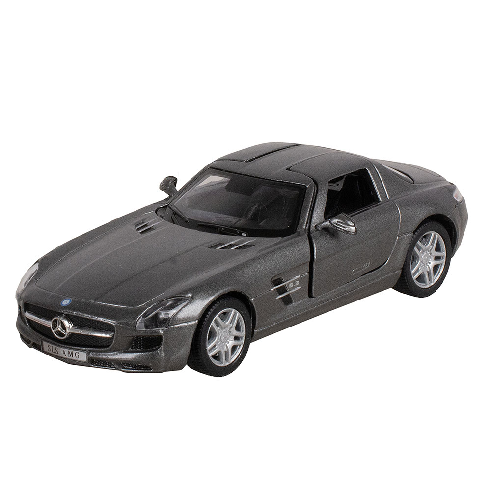 Машина метал. Mercedes-Benz SLS AMG мет., инерц. модель машины 1:36