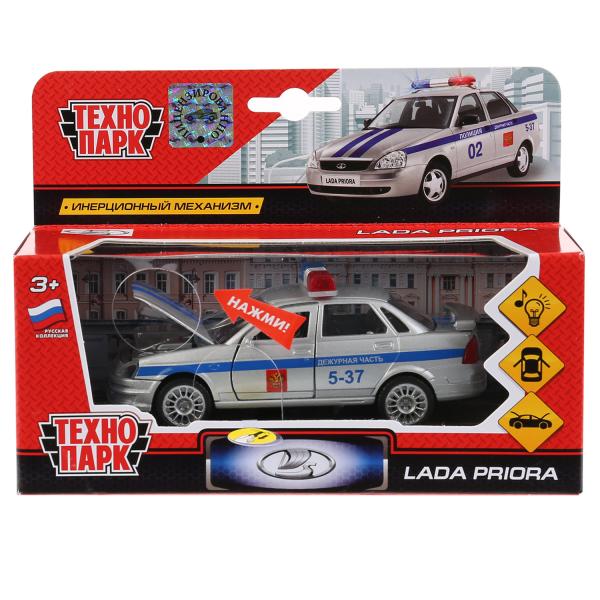 Машина метал. Технопарк Lada Priora Дежурная часть свет,звук 182095/188845