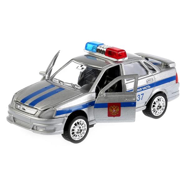 Машина метал. Технопарк Lada Priora Дежурная часть свет,звук 182095/188845