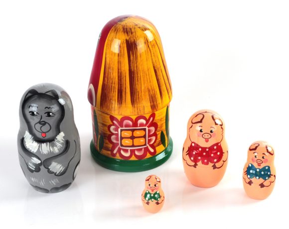 Матрешка Три поросенка