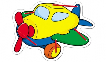 Деревянная игрушка Шнуровка Самолетик