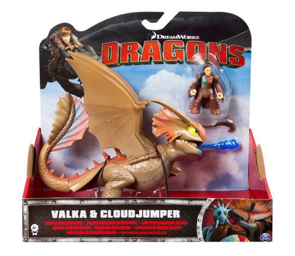 Игрушка Dragons Большой дракон и всадник