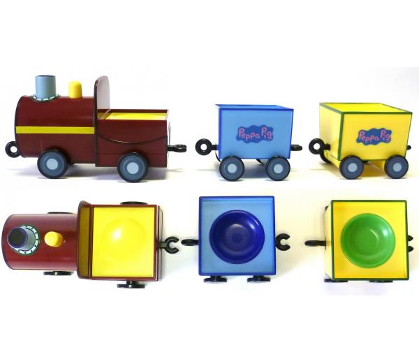 Игровой набор Поезд Пеппы неваляшки с фиг.