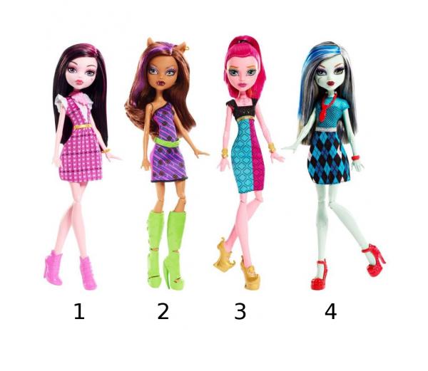 Кукла Monster High главные герои в ассорт. 201040