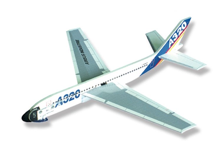 Самолет Lyonaeec Power Launch Glider A320 (290мм*270мм)
