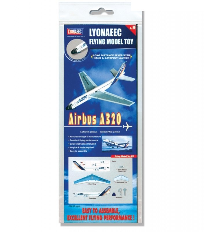 Самолет Lyonaeec Power Launch Glider A320 (290мм*270мм)