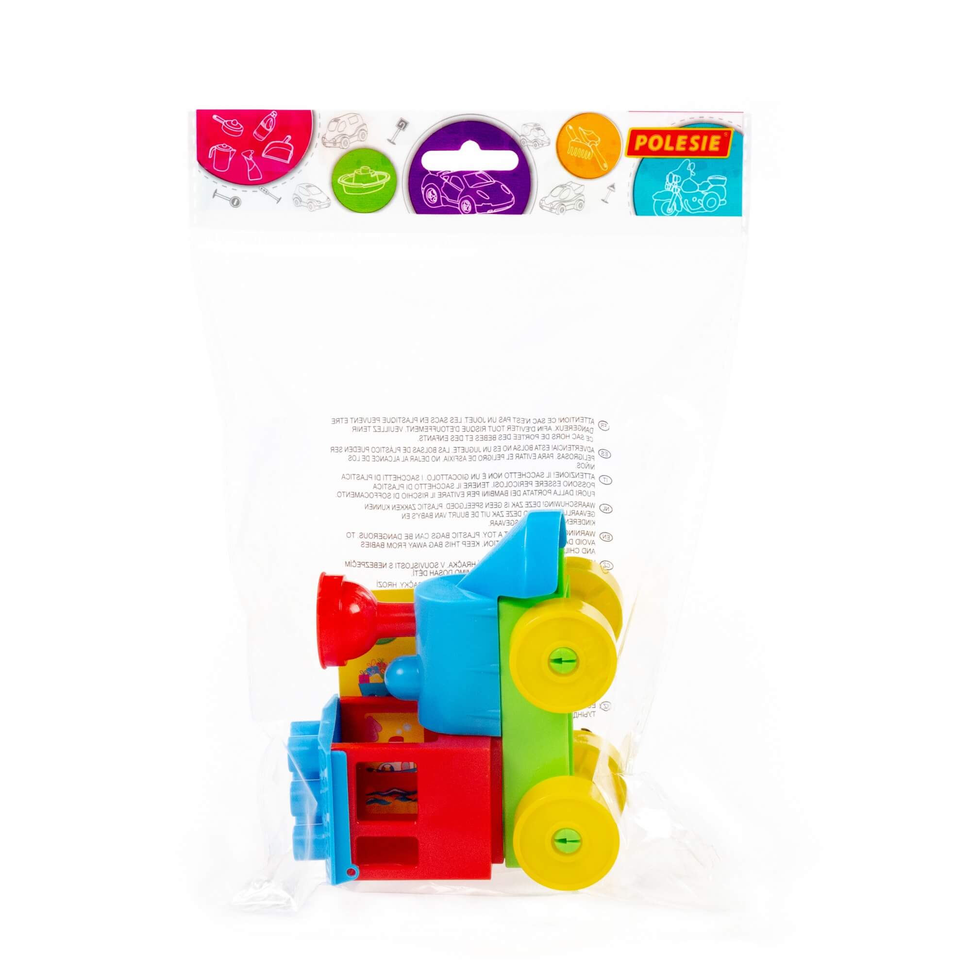 Конструктор Юный путешественник Паровоз 9 эл. пакет