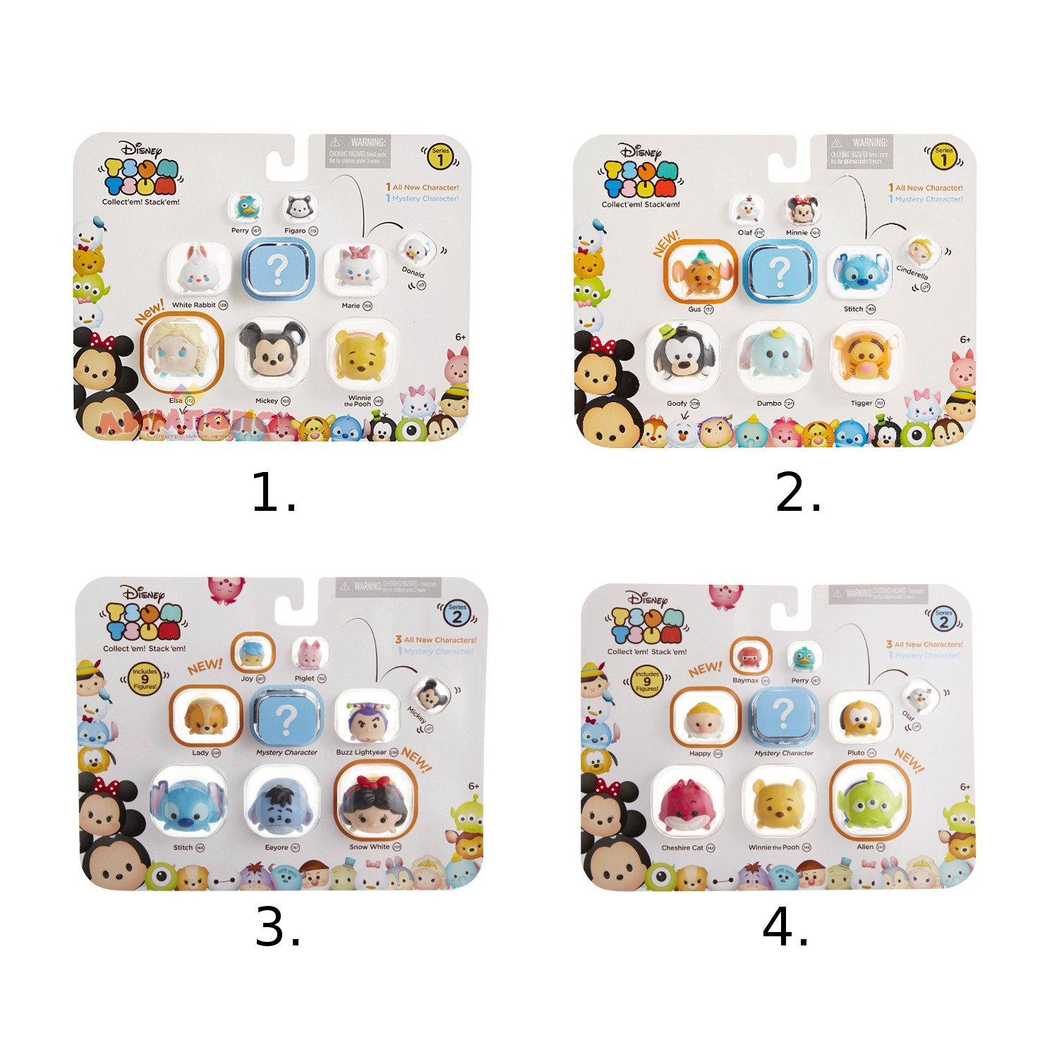 Фигурка коллекционная Tsum Tsum уп-ка из 9 шт., 8 шт. в коробке