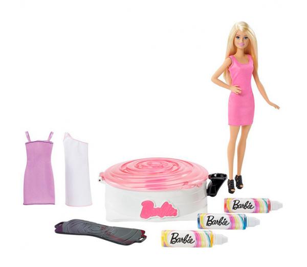 Barbie Набор для создания цветных нарядов и кукла 217547