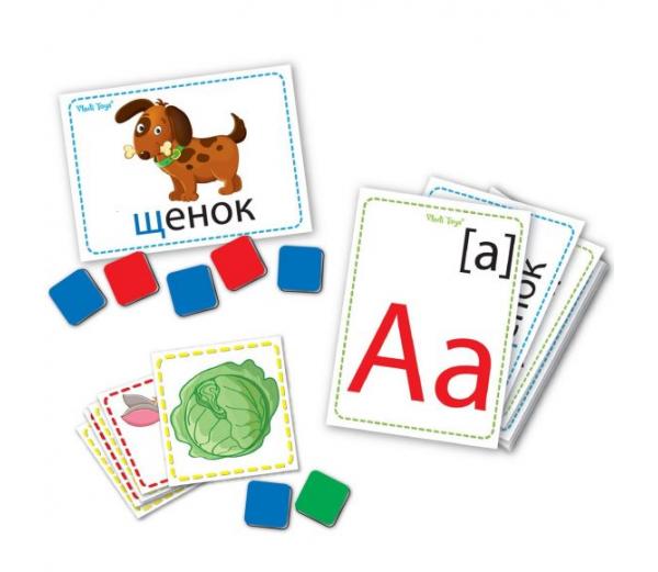 Дидактический материал с магнитами Буквы и звуки