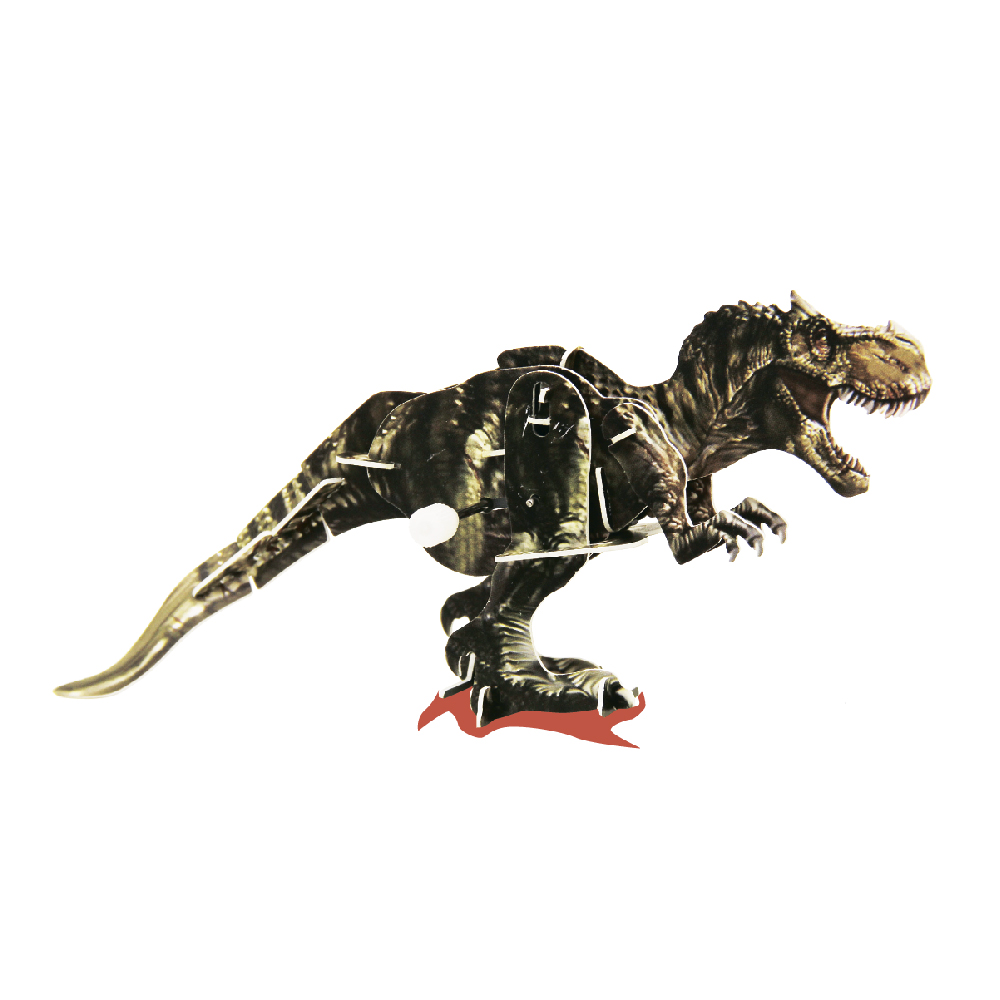 Пластиковый 3D-пазл с зав. мезанизмом Bebelot Basic Тираннозавр