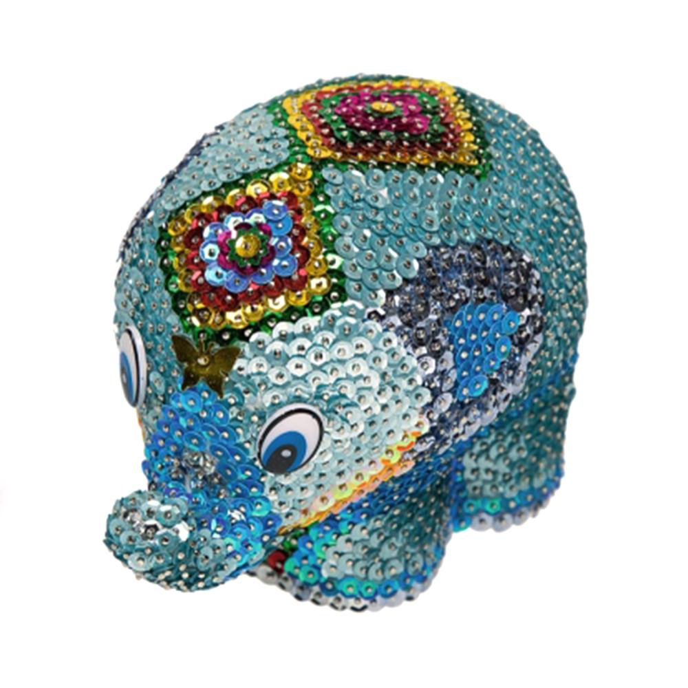 Мозайка из пайеток 3D Слон