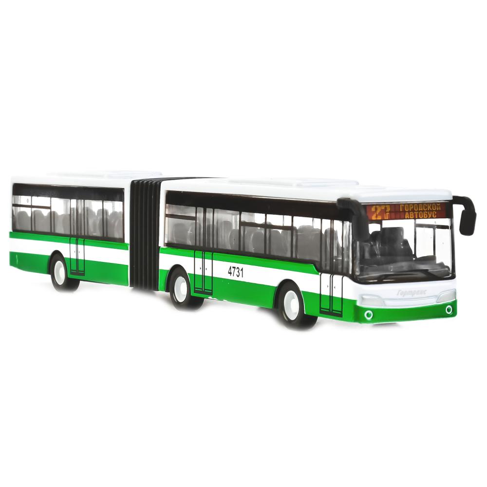 Автобус метал. Технопарк с гормошкой 18см 215170
