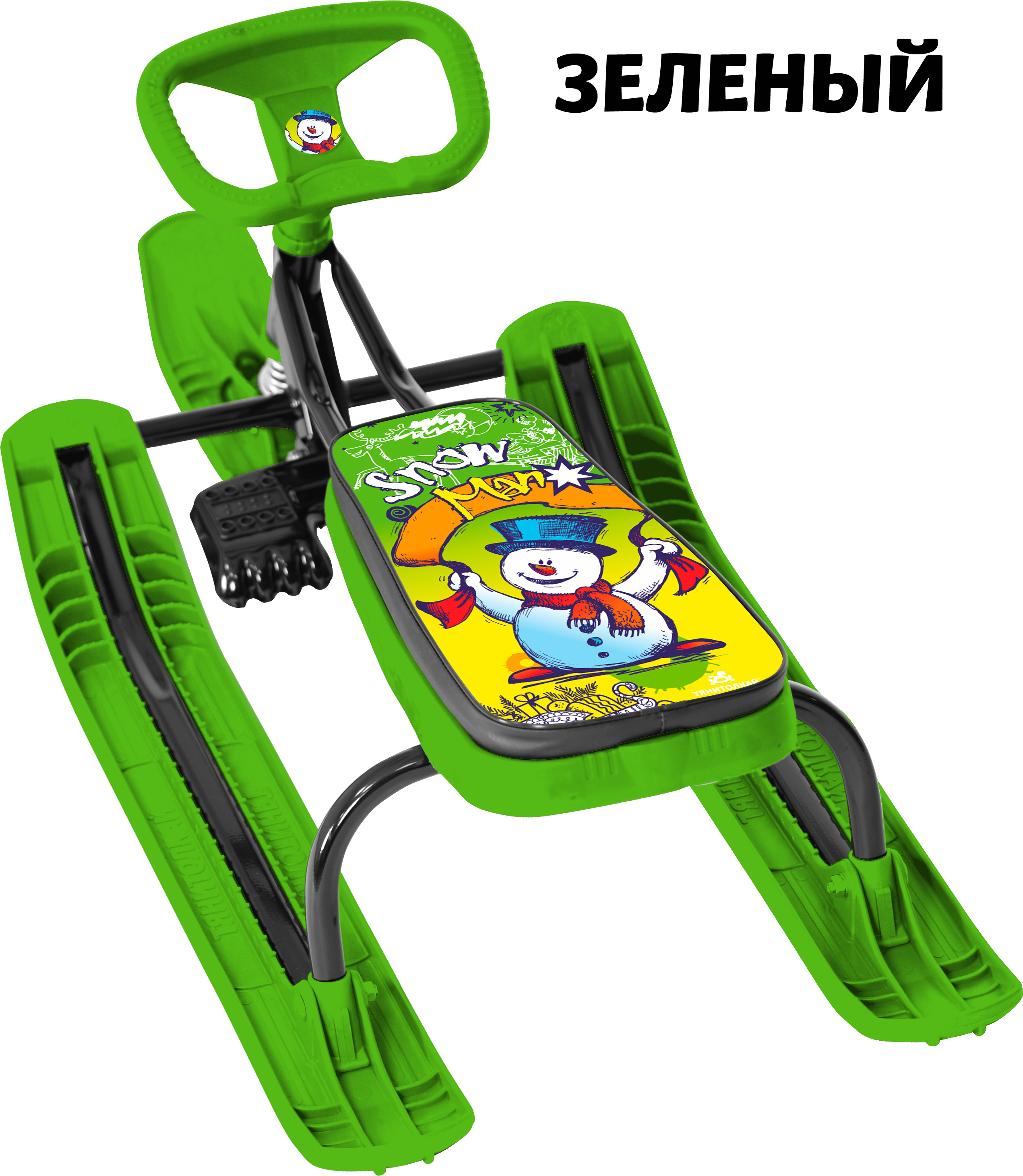 Снегокат Тяни-Толкай зеленый