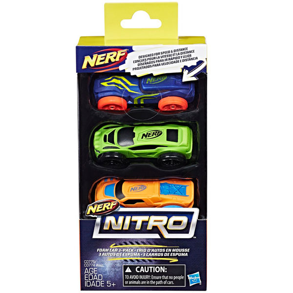 Игрушка Nerf Nitro машинки 3 шт.