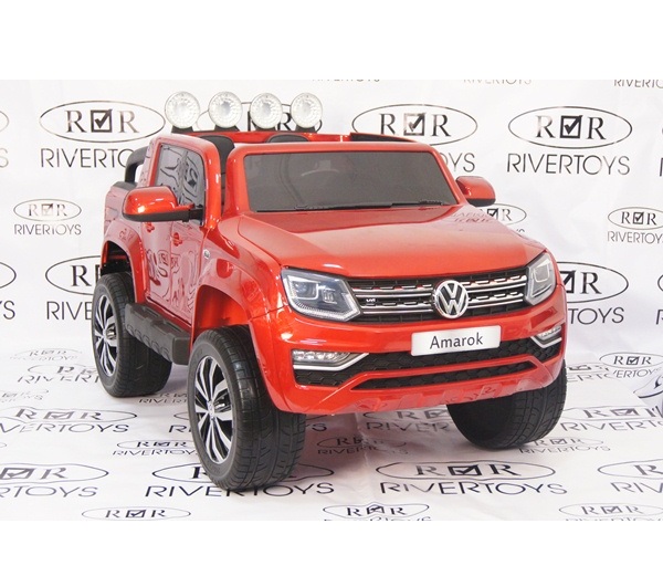 Машина на аккум. VOLKSWAGEN Amarok вишневый глянец