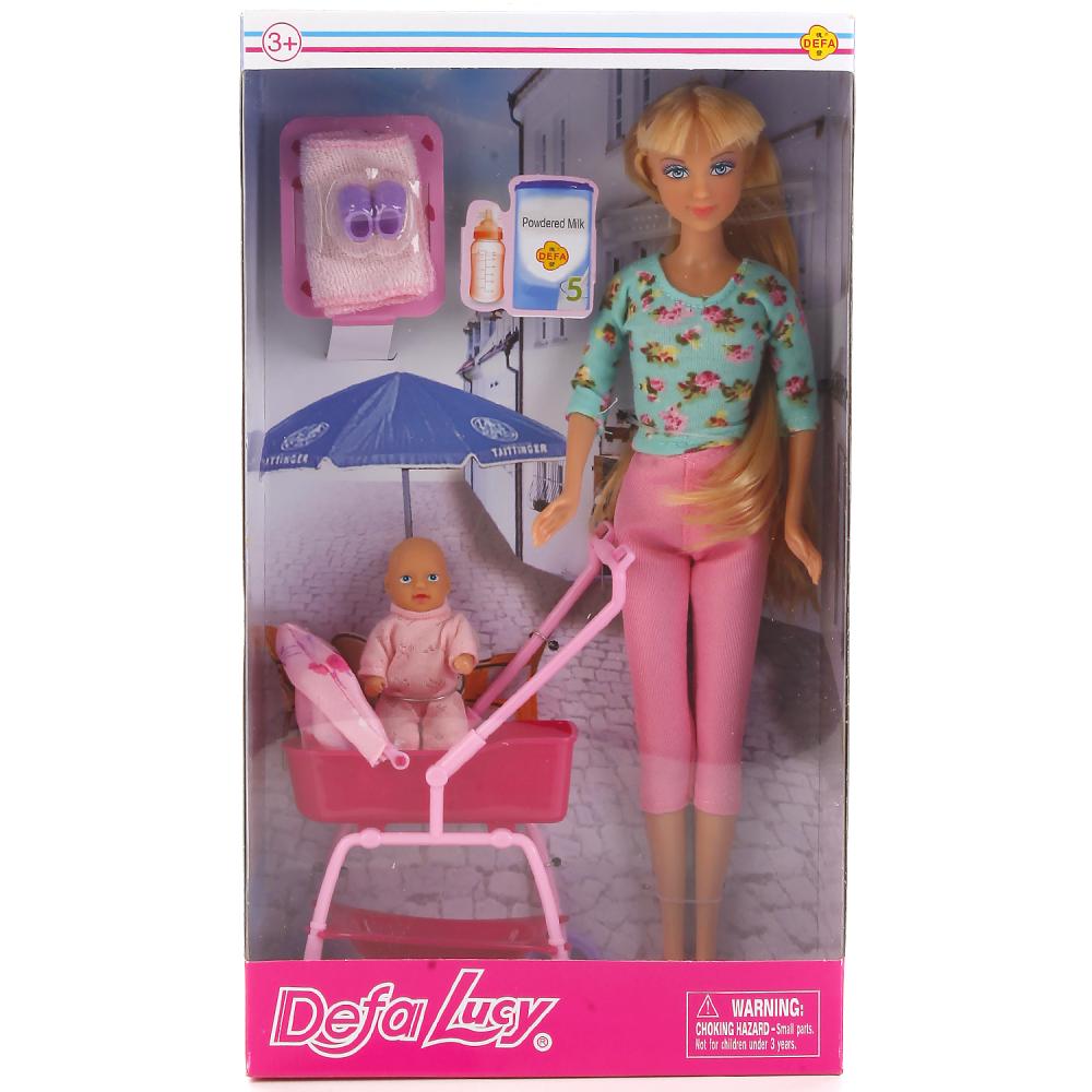 Кукла Defa Lusy Прогулка с коляской 240123