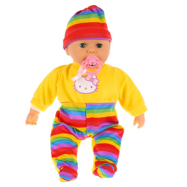 Пупс Карапуз Hello Kitty 35см плачет, если вытащ. соску 234536