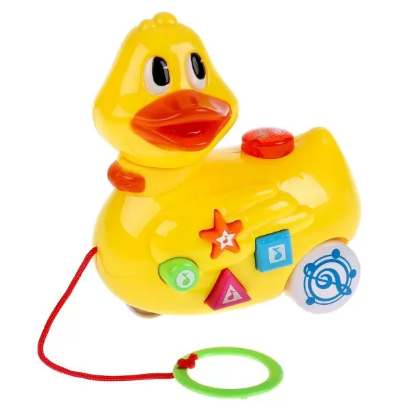 Каталка-Уточка Умка на бат. с потешками свет, звук (трещетка)212185