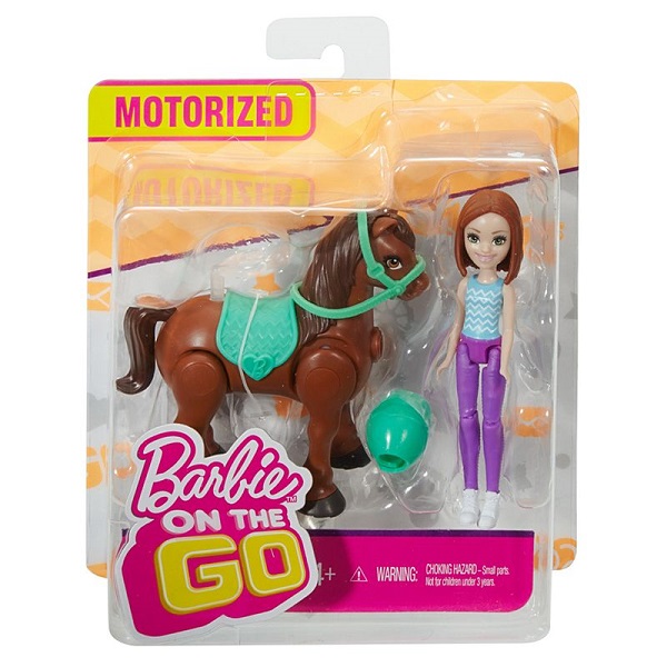 Кукла Barbie В движении и Пони темн