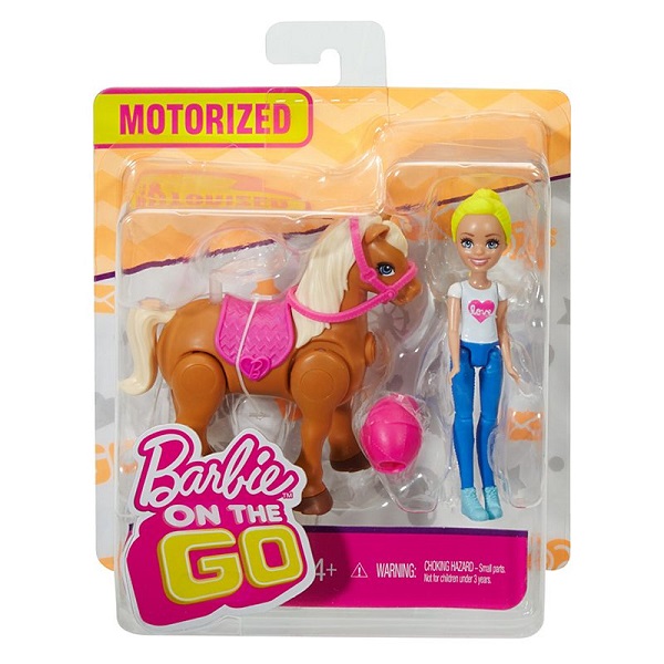 Кукла Barbie В движении и Пони свет