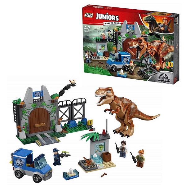 Конструктор LEGO Джуниорс Jurassic World Побег Ти-Рекса