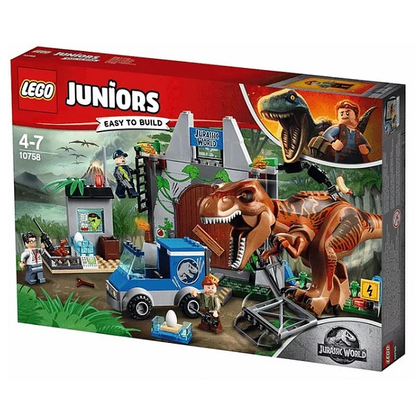 Конструктор LEGO Джуниорс Jurassic World Побег Ти-Рекса