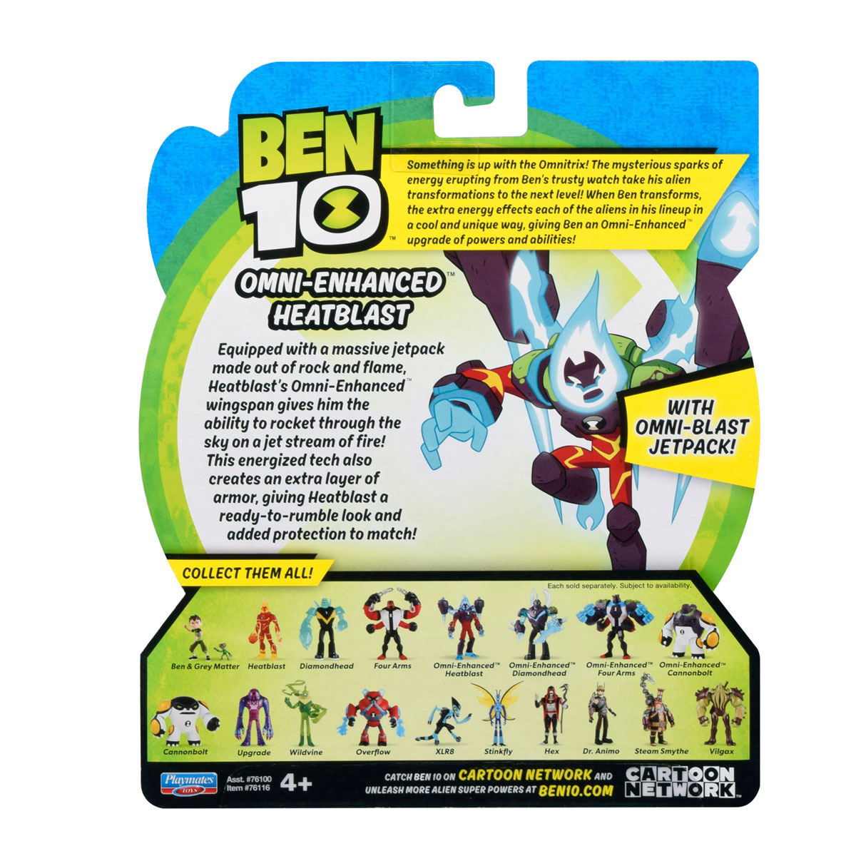 Игрушка Ben 10 Фигурка 12.5 см, Человек-огонь (омни-усиленный)