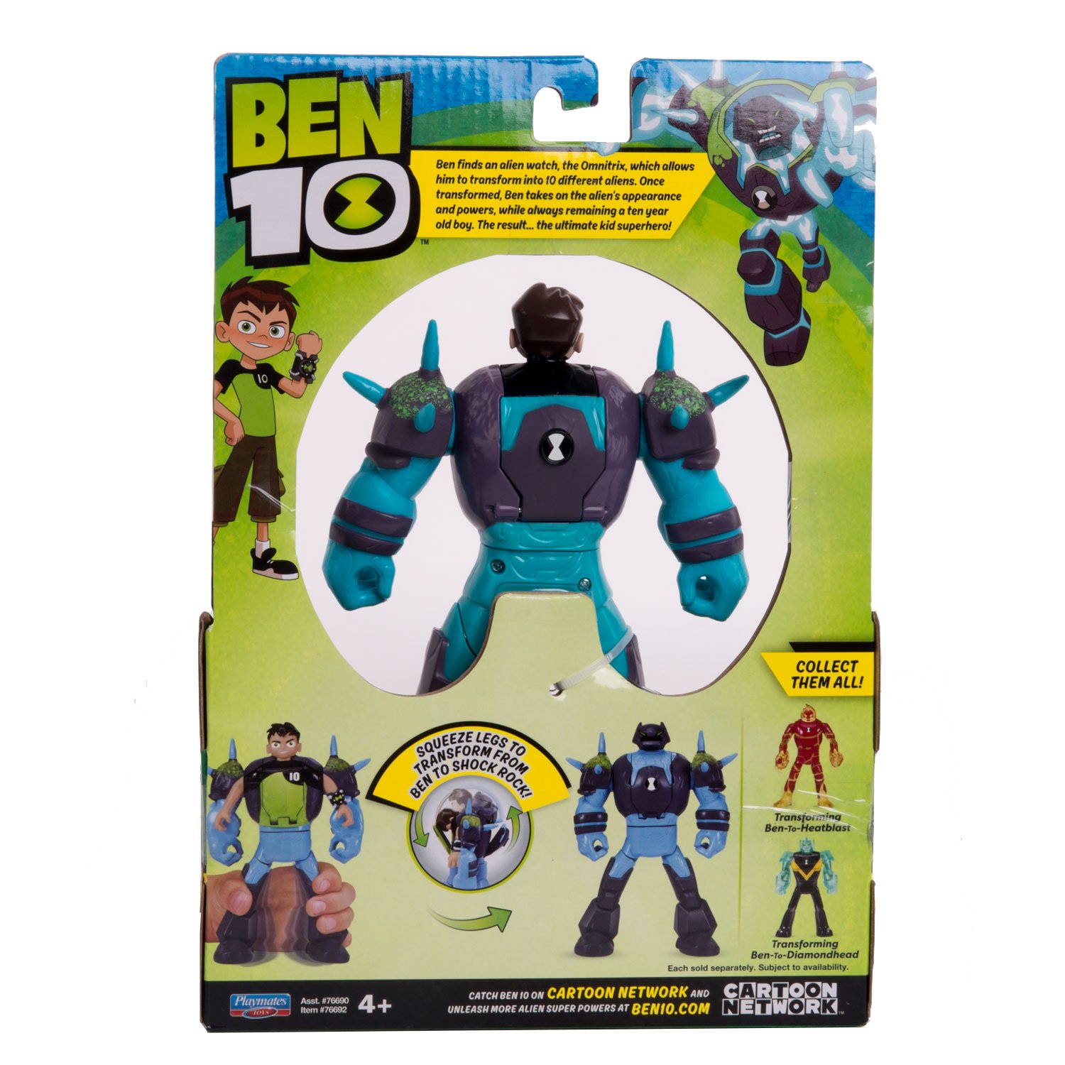 Игрушка Ben 10 Фигурка-трансформер (Бен - Шок Рок)