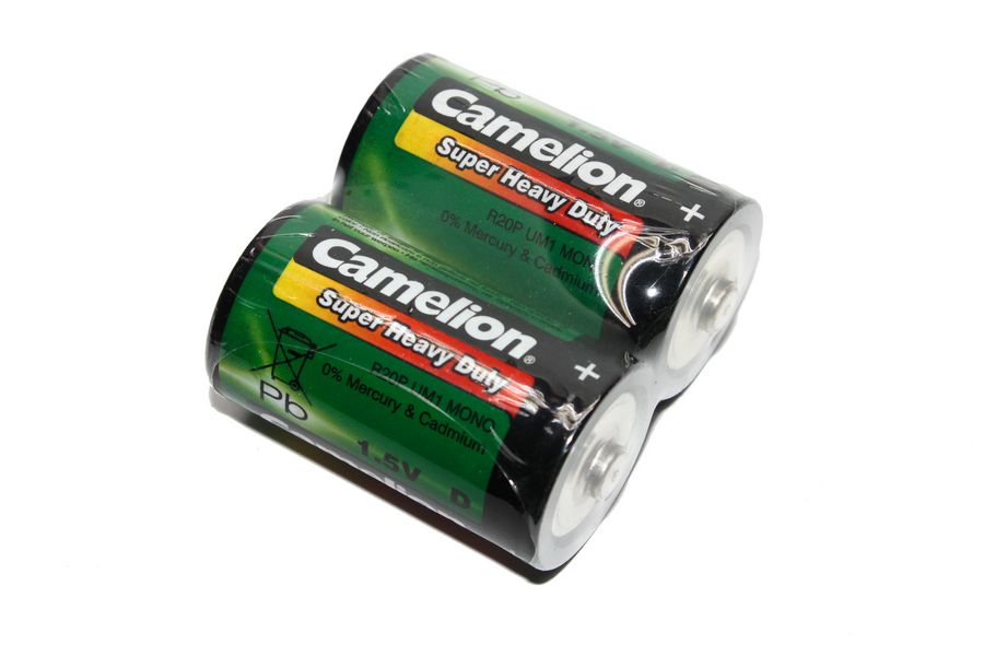 Батарейка Camelion R20 BL2 (12/96)