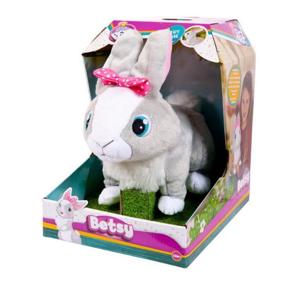 Кролик Betsy интерактивный реагирует на голос,прыгает и шевелит ушками