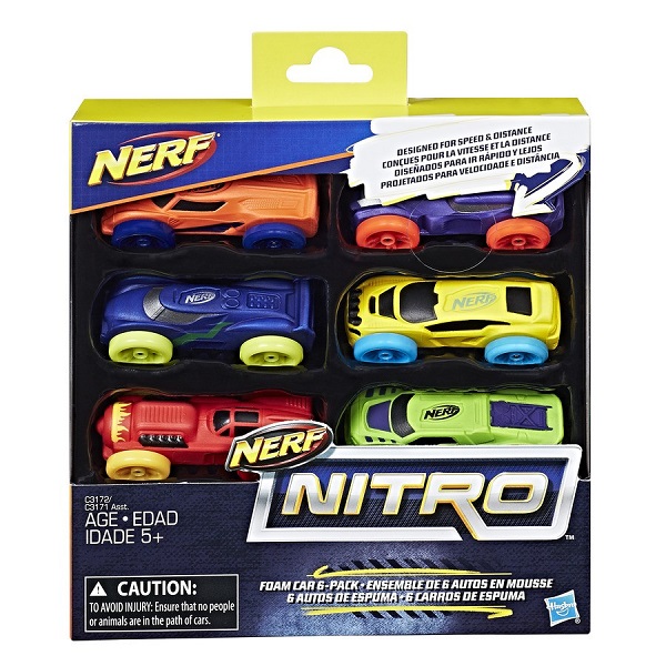 Игрушка Nerf Nitro машинки 6 шт.