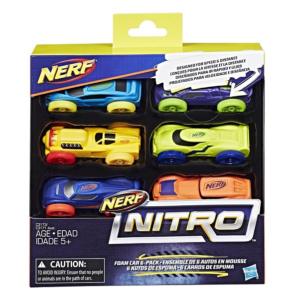 Игрушка Nerf Nitro машинки 6 шт.