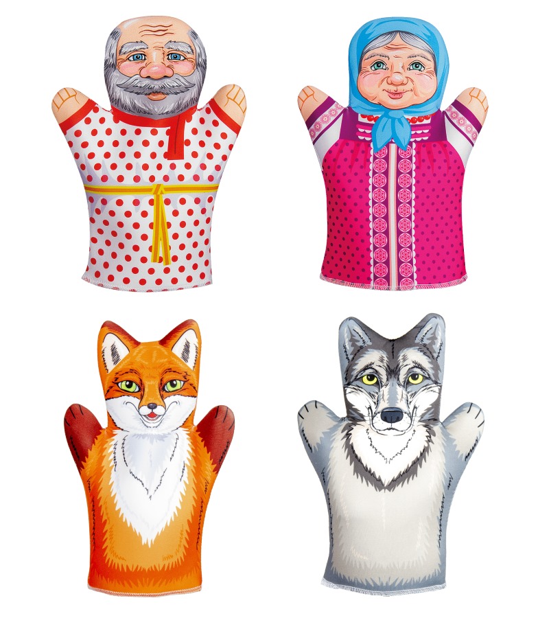 Кукольный театр Битый небитого везет (4 куклы-перчатки)