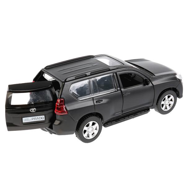 Машина метал. Технопарк Toyota Prado Матовая черная 12см откр. двери 263345
