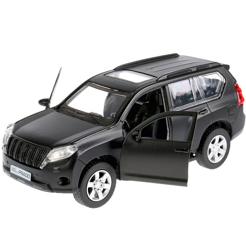 Машина метал. Технопарк Toyota Prado Матовая черная 12см откр. двери 263345
