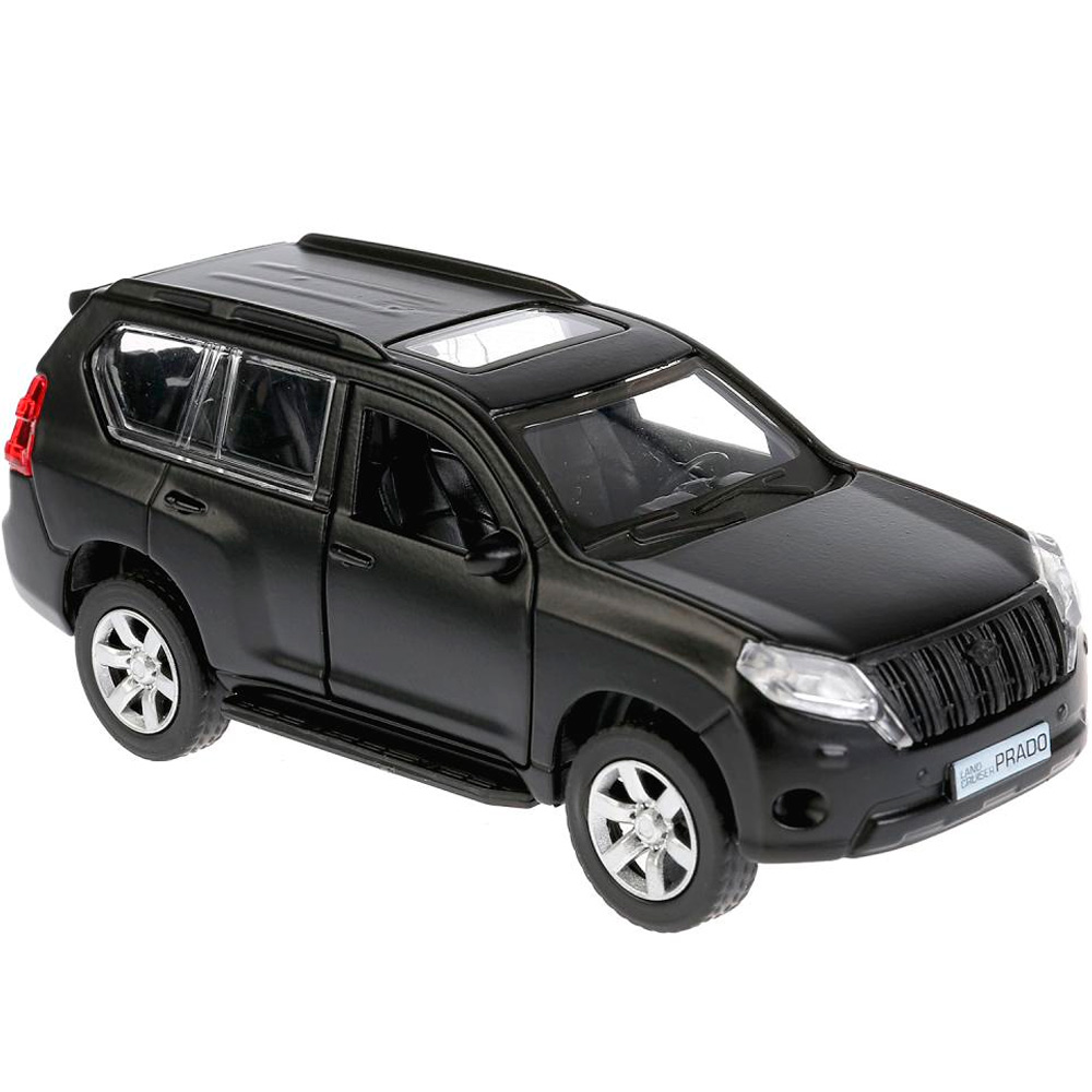 Машина метал. Технопарк Toyota Prado Матовая черная 12см откр. двери 263345