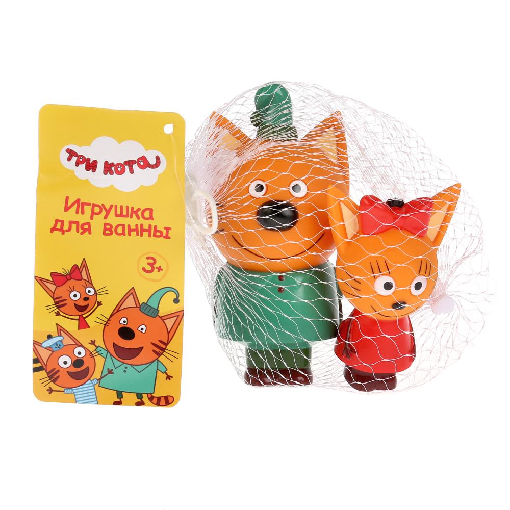 Игрушка для ванны Капитошка Три Кота (Карамелька и Коржик) в сетке 265063