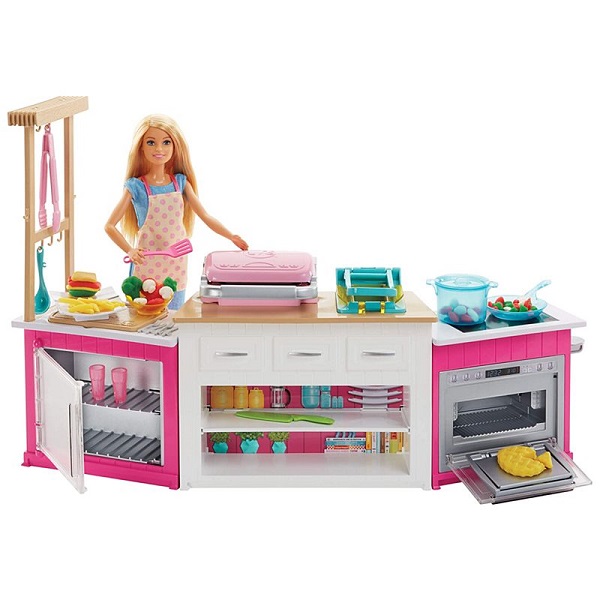 Barbie супер кухня с куклой