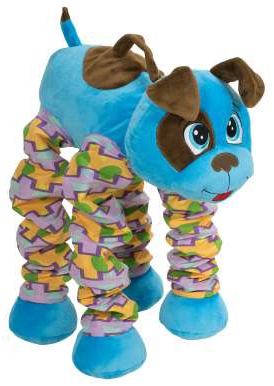 Пружиножки Плюшевая игрушка Голубой щенок, со звуковыми эффектами