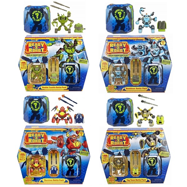 Игрушка Ready2Robot Две капсулы и оружие, 4 в асс.
