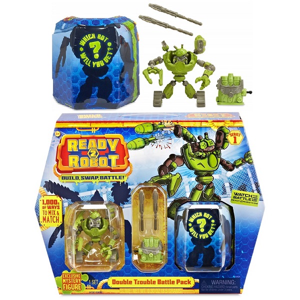 Игрушка Ready2Robot Две капсулы и оружие, 4 в асс.