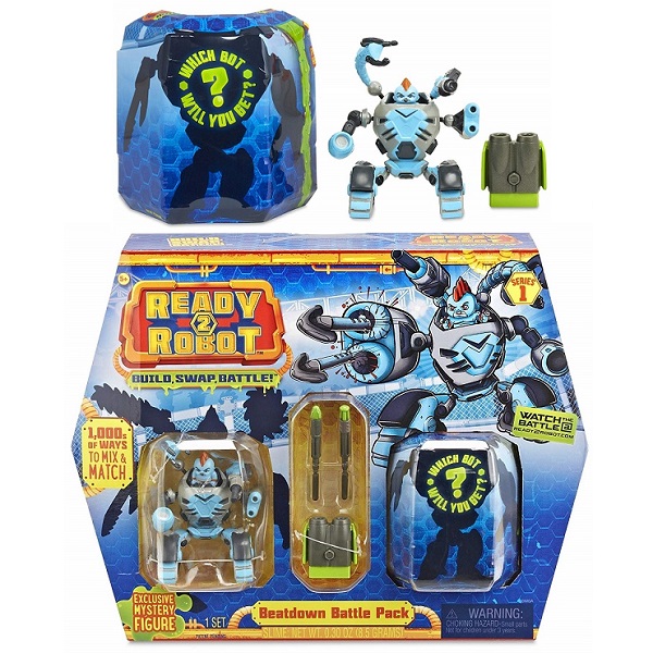 Игрушка Ready2Robot Две капсулы и оружие, 4 в асс.