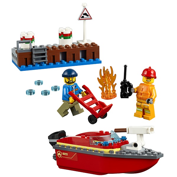 Конструктор LEGO Город Пожарные: Пожар в порту